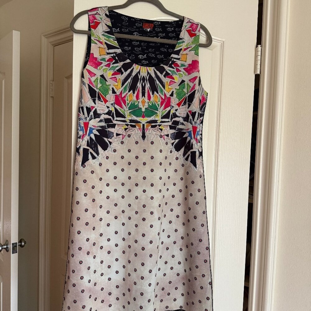 Animapop Reversible Dress with Geometric Pattern - Picture 3 of 6